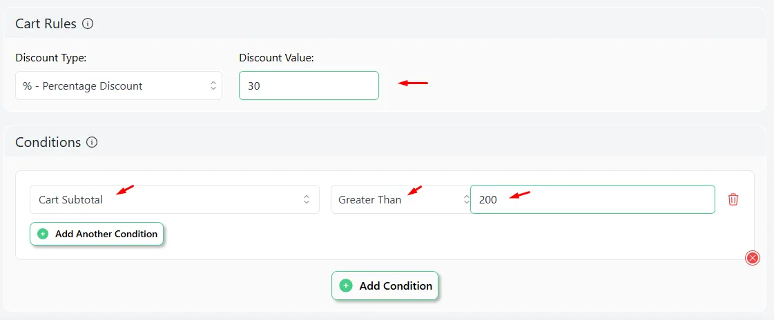 add condition
