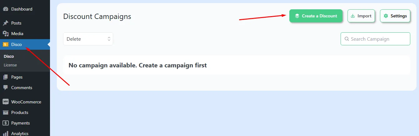 create WooCommerce free shipping discount