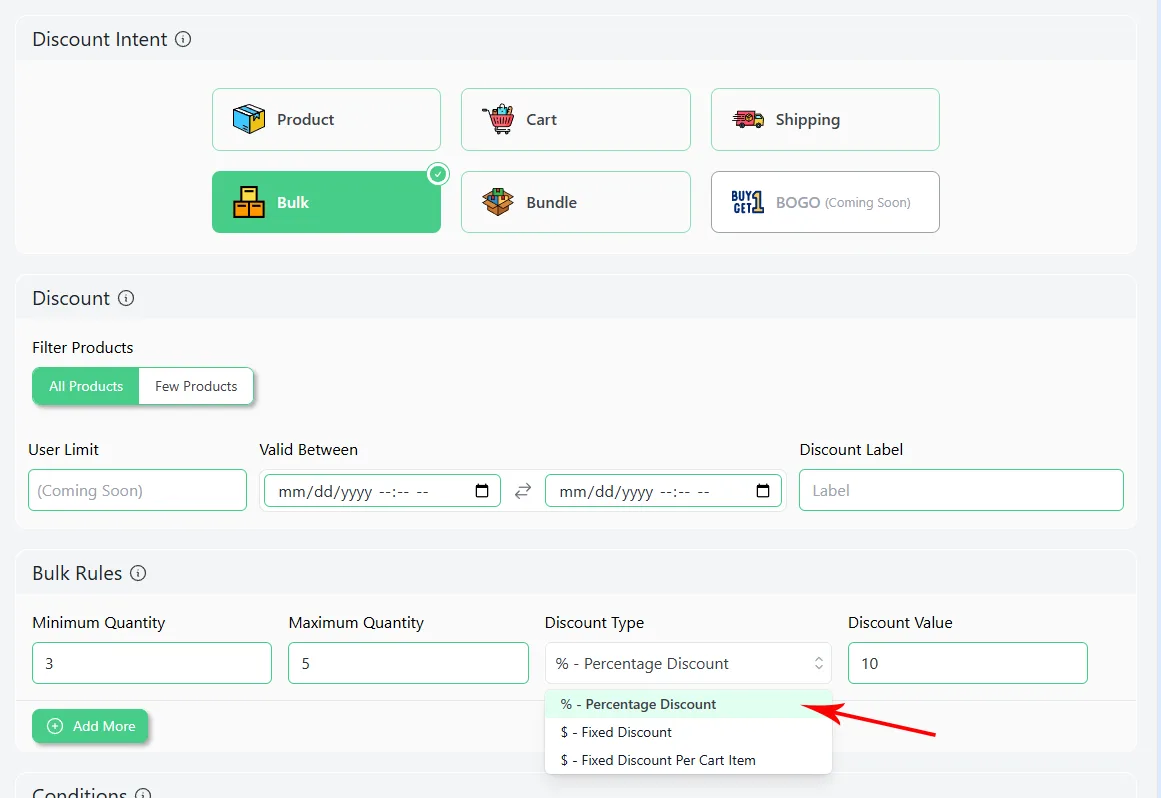 WooCommerce bulk discounts