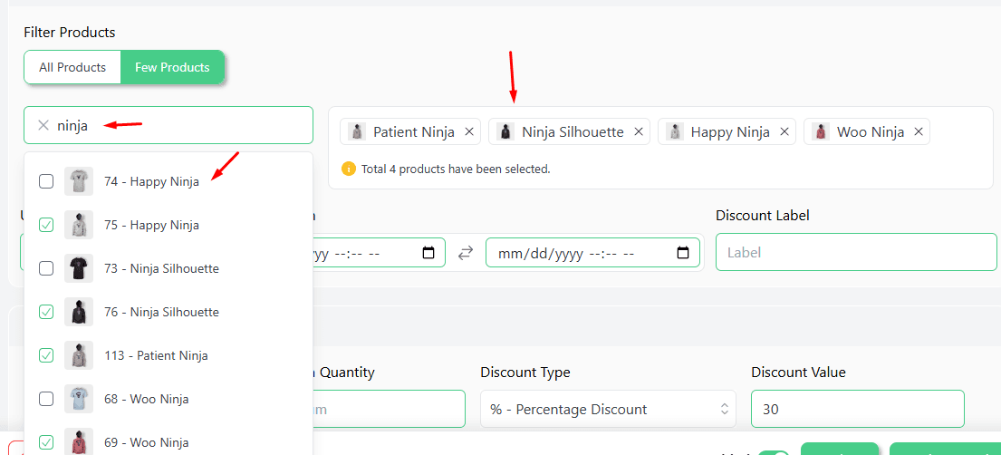 select products