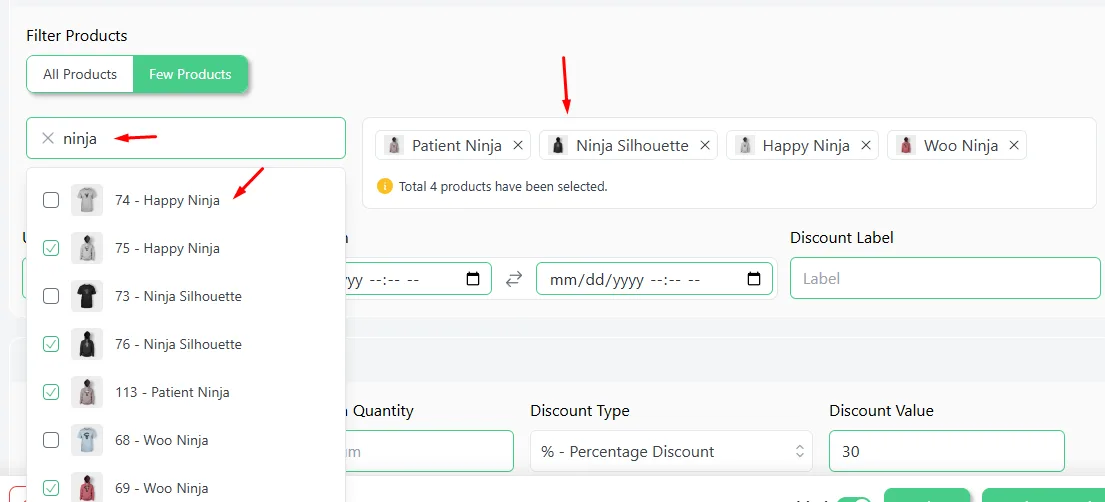 select products