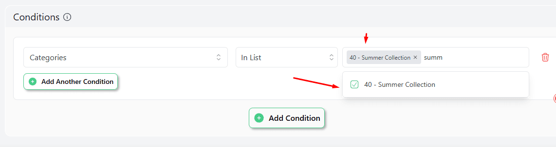 discount condition