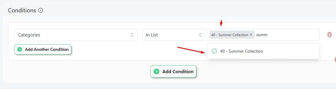 discount condition