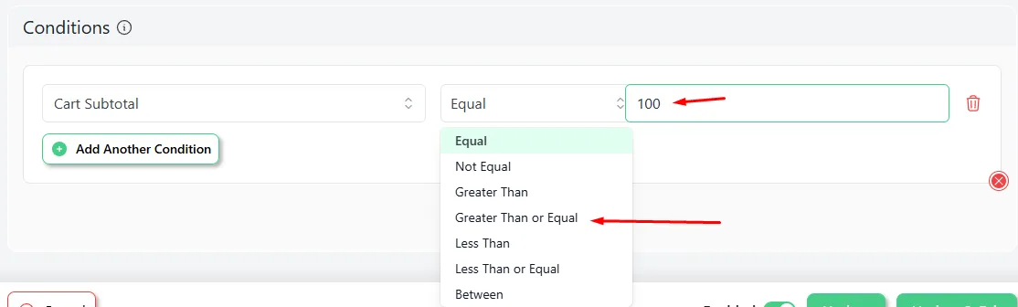 set value