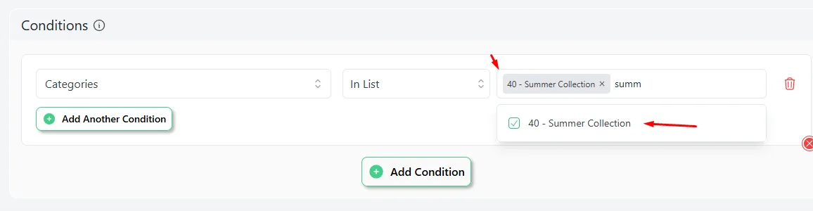 select condition