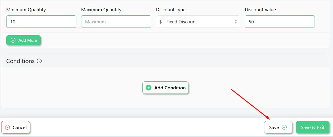 save WooCommerce bulk discounts