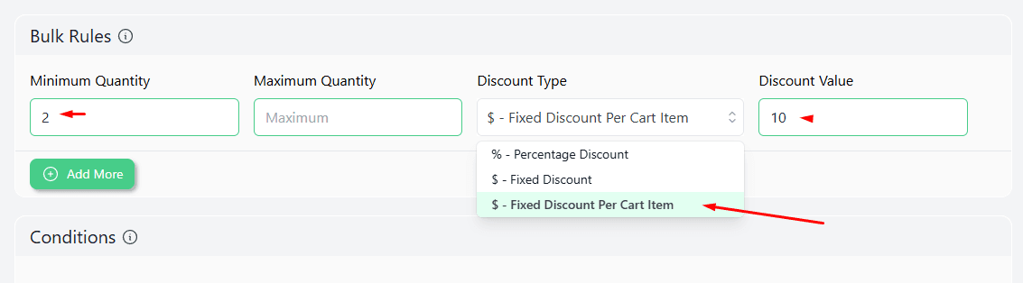 fixed discount