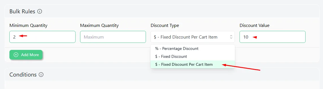 fixed discount