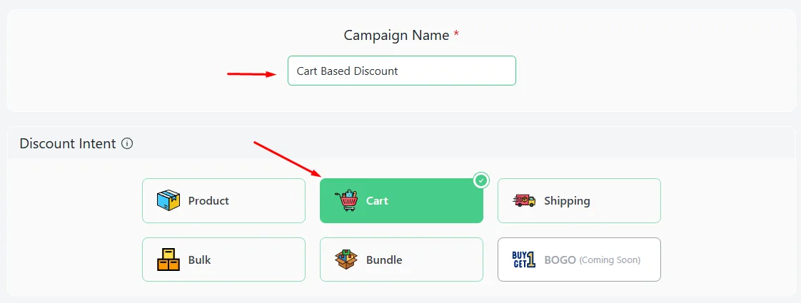 WooCommerce cart discounts