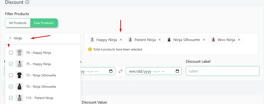 select products