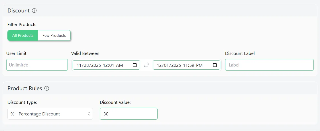 discount rule