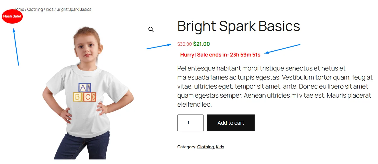 WooCommerce flash sale 