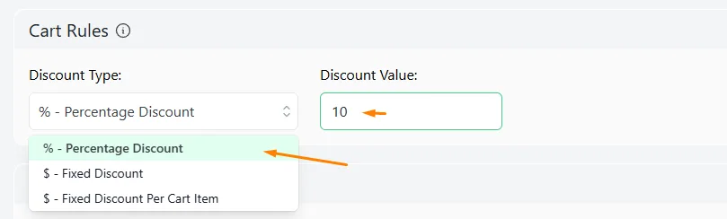 percentage value