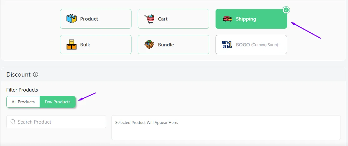 shipping discount
