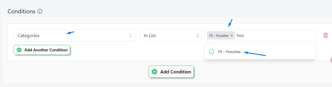 select category