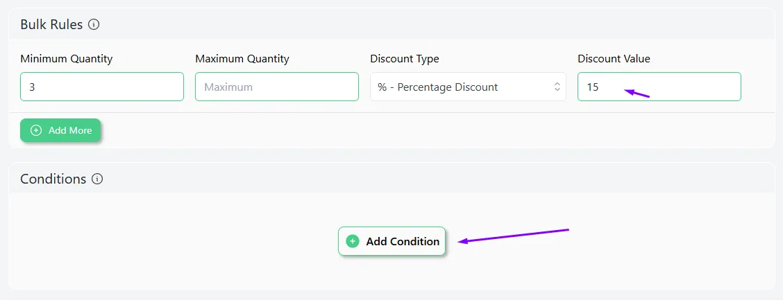 add condition