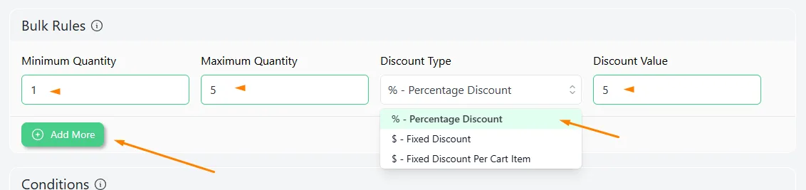 set value