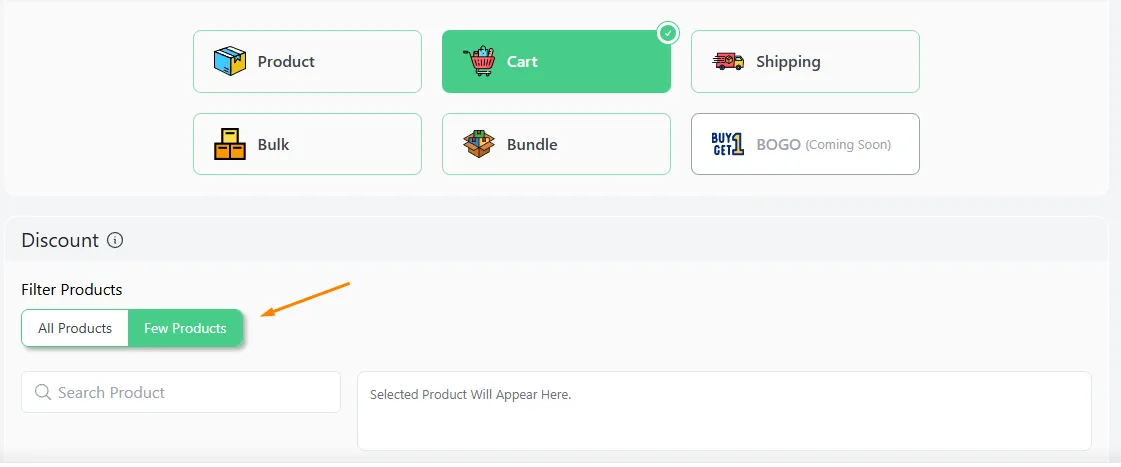 cart discount