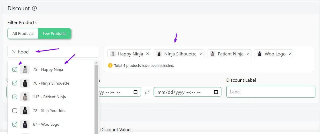 select products