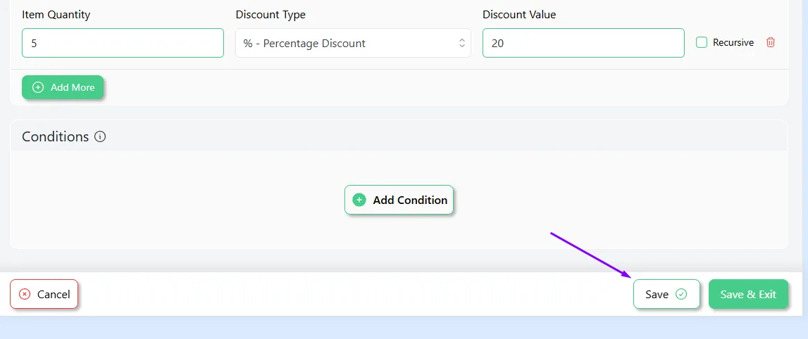 save WooCommerce Volume Discount 