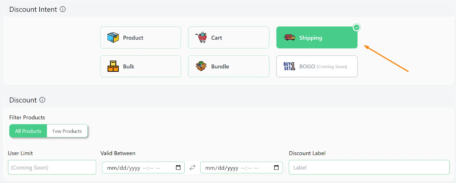 shipping discount