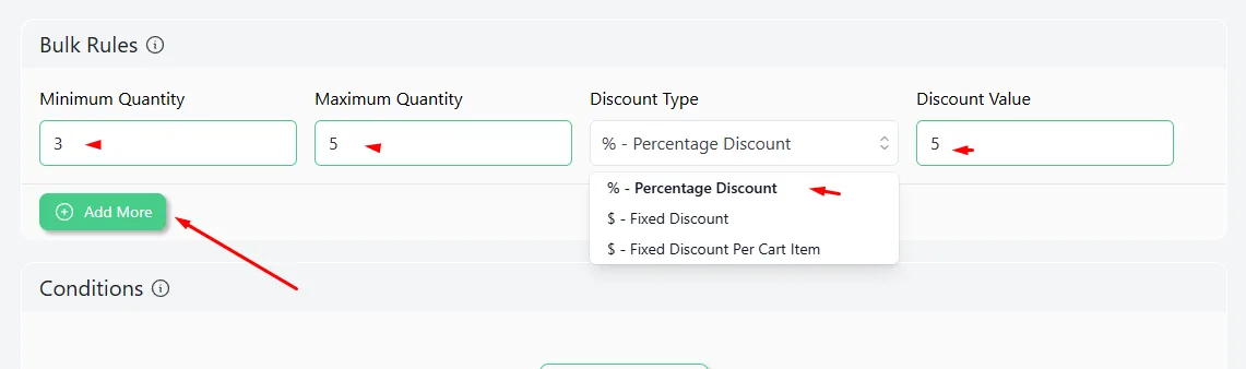 set value