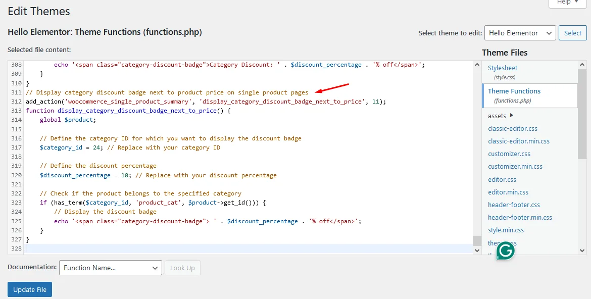 add code