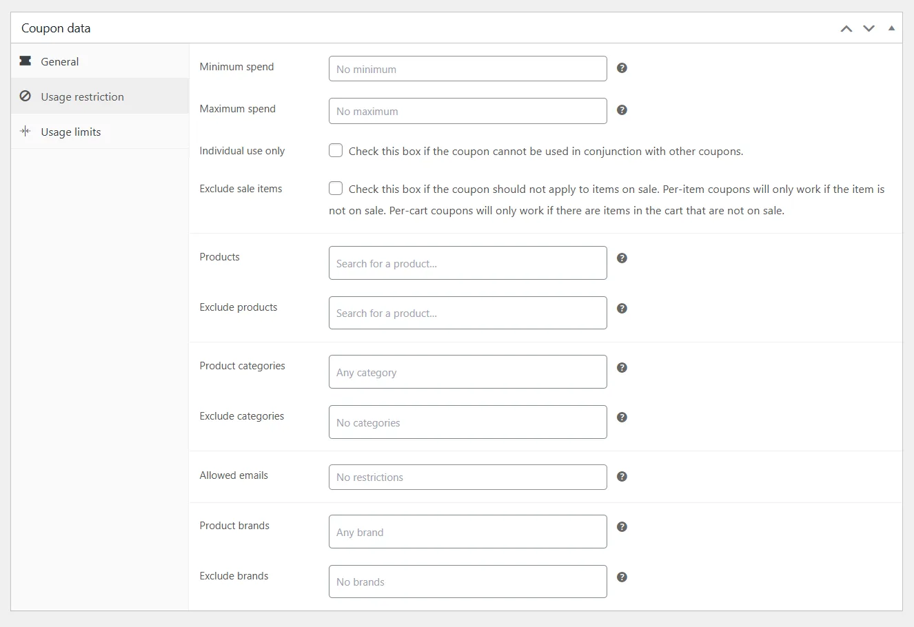usage restrictions 