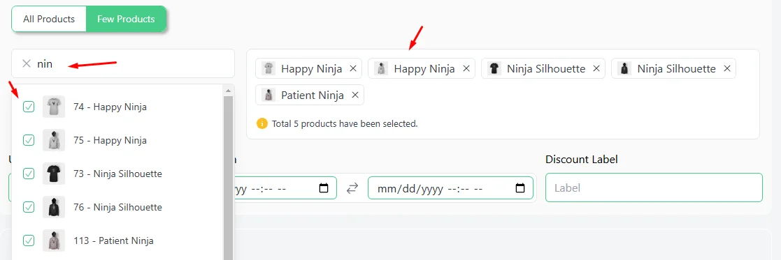 select products