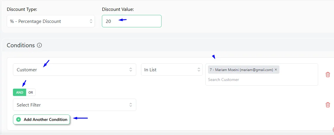 customer specific discounts WooCommerce