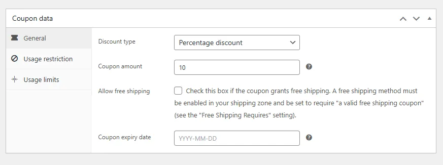 percentage option