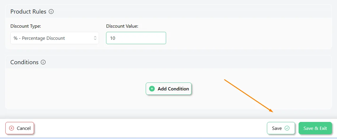 save discount