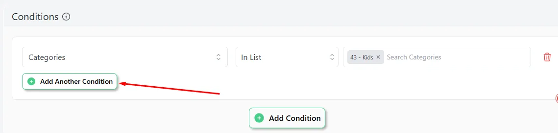 add condition