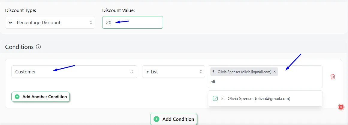 customer specific discounts WooCommerce