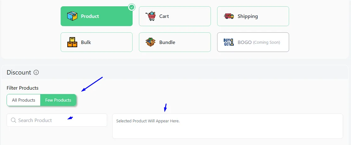 few products