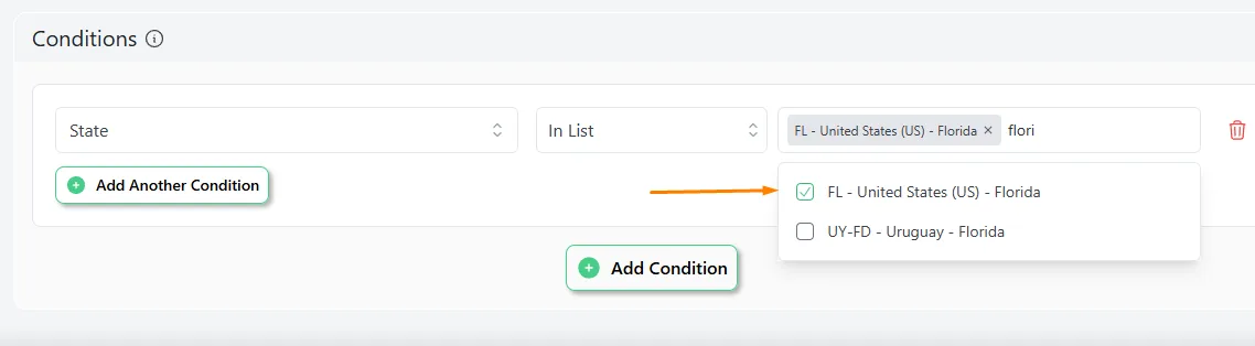 select location