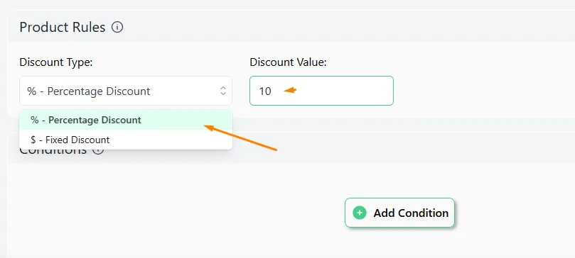 percentage value