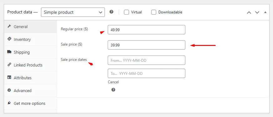 how to add a discount on WooCommerce products 