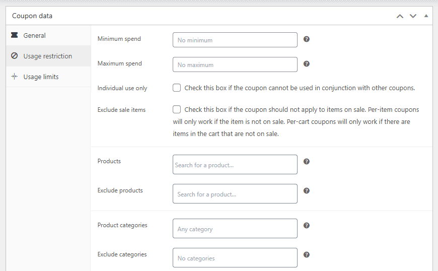 usage restrictions
