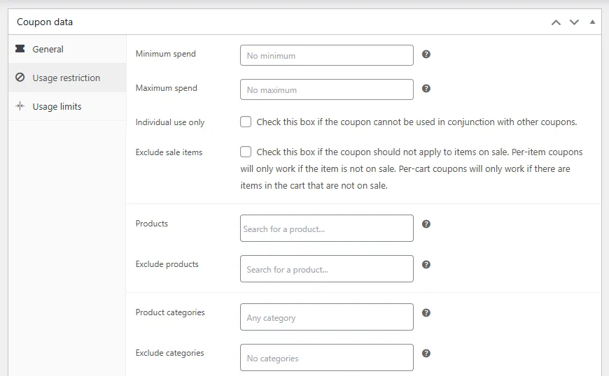 usage restrictions