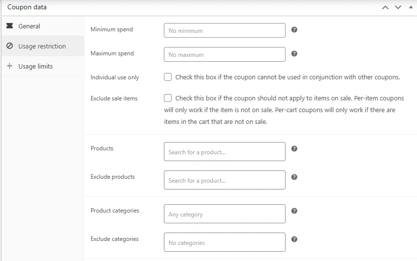 usage restrictions