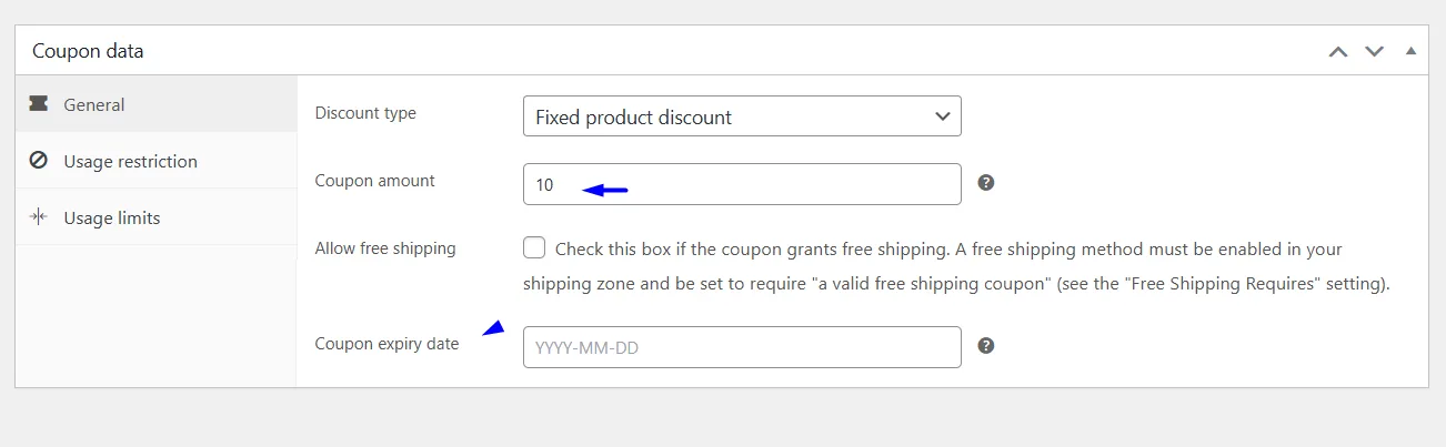 coupon code