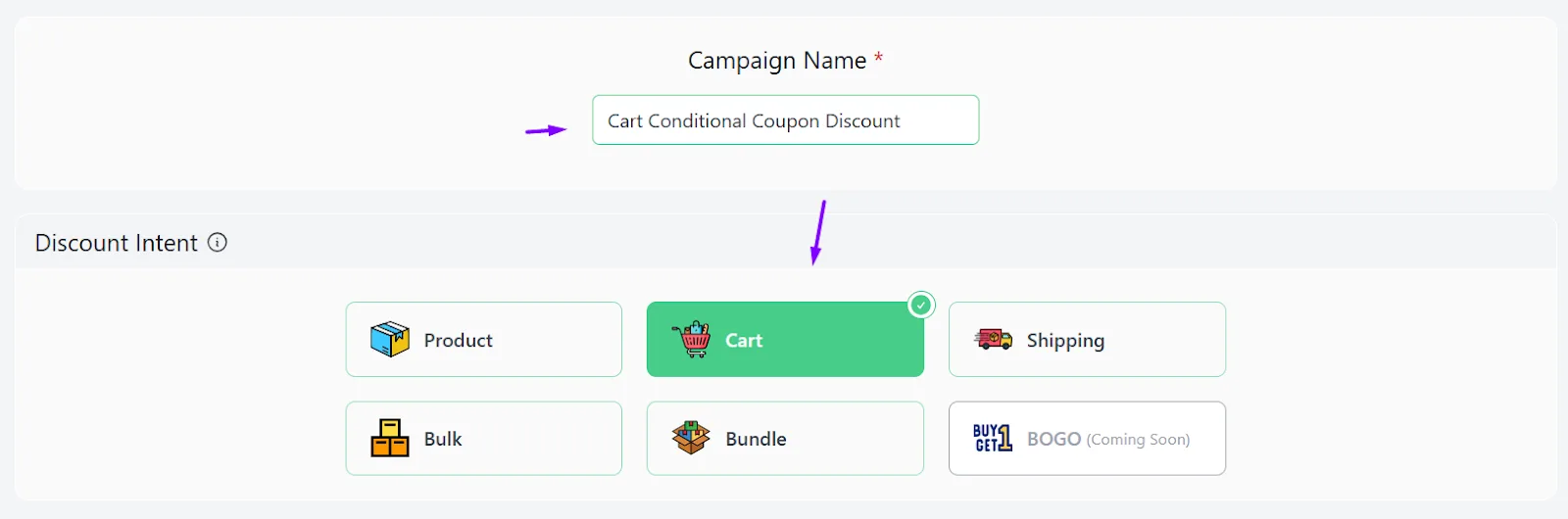 cart discount