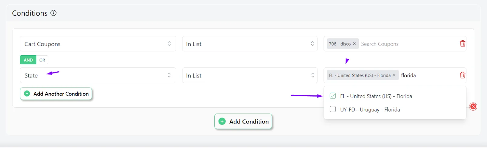 multi condition