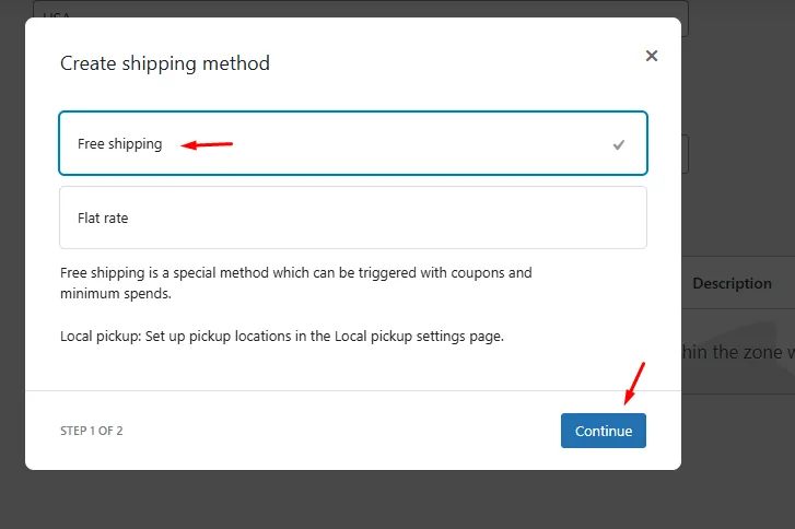free shipping method
