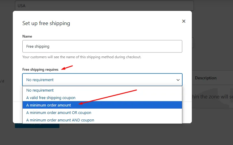 How to make shipping free after amount added in WooCommerce