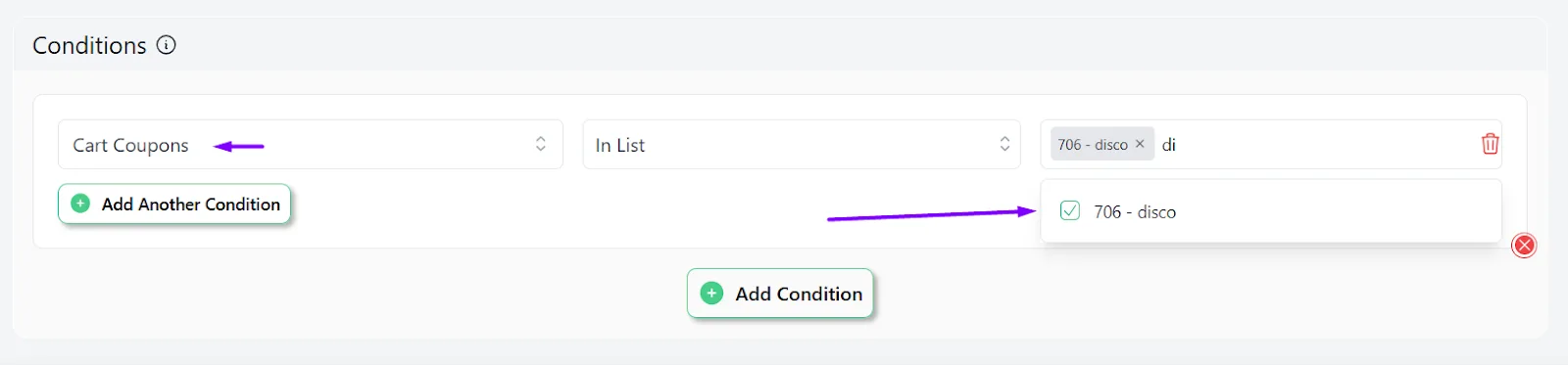 coupon code