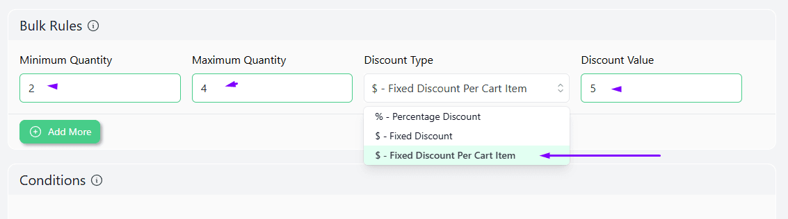 fixed discount