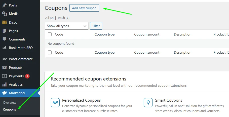 add coupon
