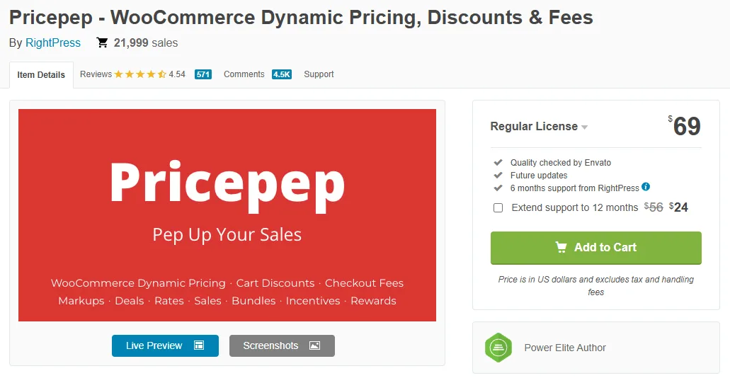 PricePep best discount plugins for WooCommerce 